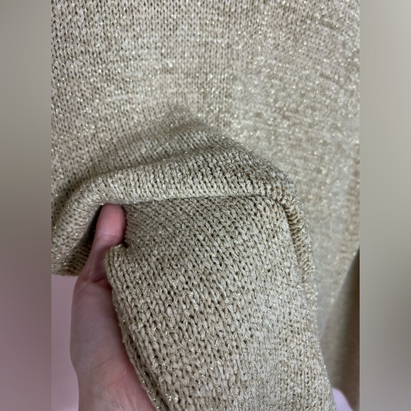 Vintage CPM Collection metallic sweater with beading and faux fur details. - Picture 10 of 10